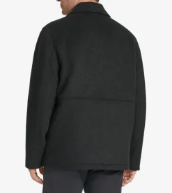 Cole Haan Wool Coats|Outerwear*Men's Zip-Front Blouson Jacket HeatherCharcoal