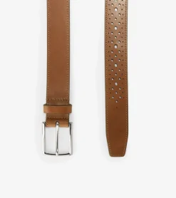 Cole Haan Belts*32MM Washington Perforated Belt BritishTan