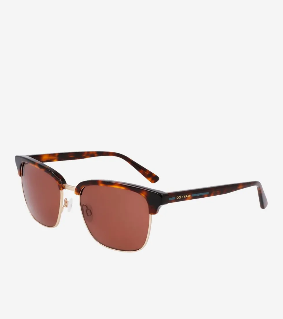 Cole Haan Sunglasses|Sunglasses*Half-Rim Sunglasses Tortoise