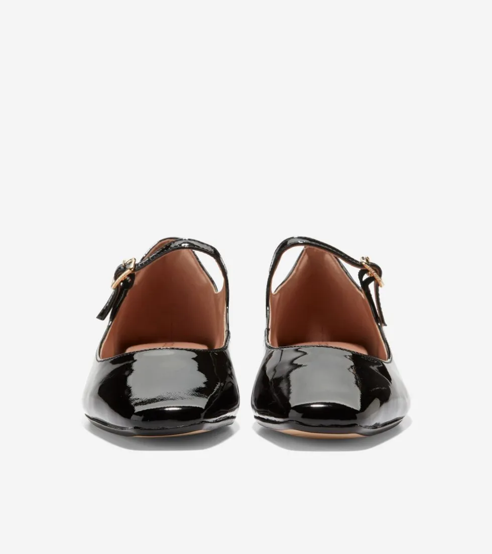 Cole Haan Dress Shoes|Flats & Ballets*Women's Bridge Mary Jane Ballet Flats BlackPatent