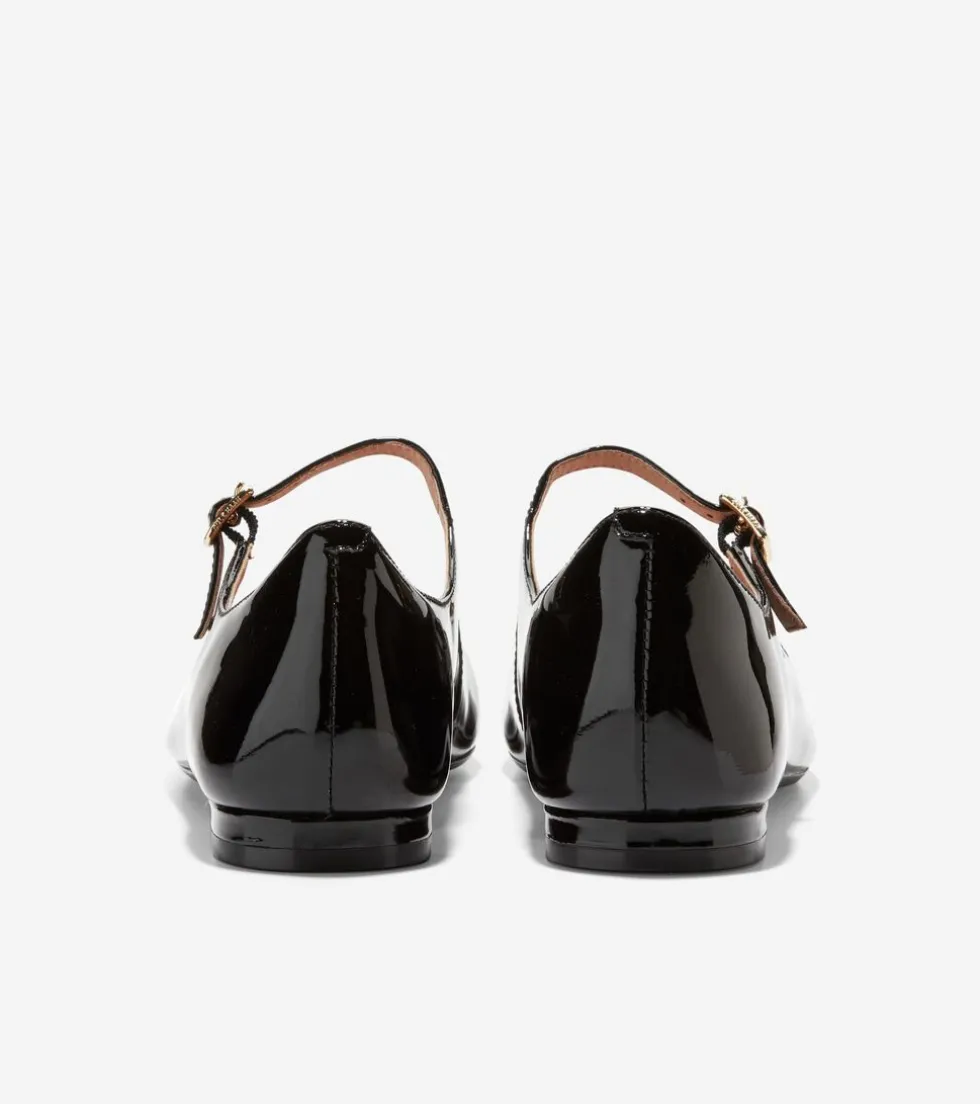 Cole Haan Dress Shoes|Flats & Ballets*Women's Bridge Mary Jane Ballet Flats BlackPatent