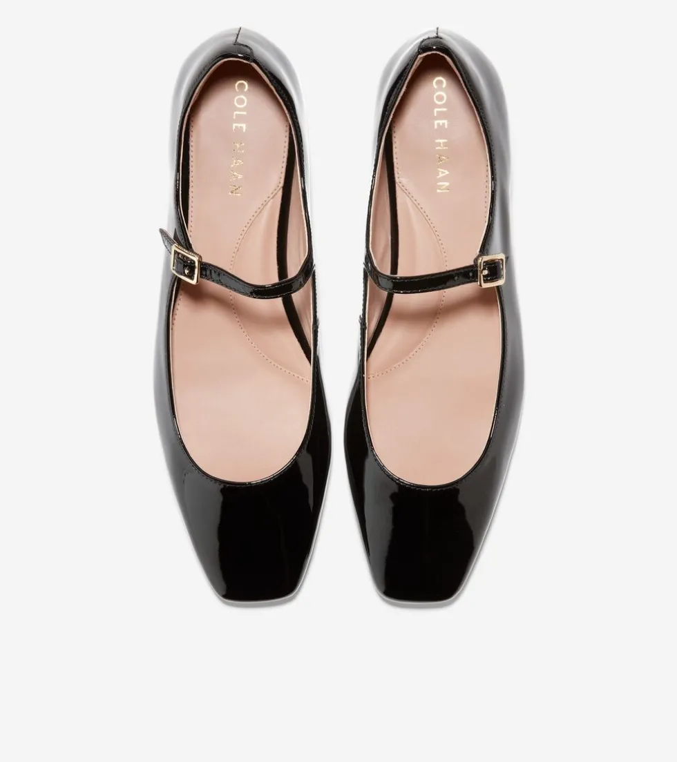 Cole Haan Dress Shoes|Flats & Ballets*Women's Bridge Mary Jane Ballet Flats BlackPatent
