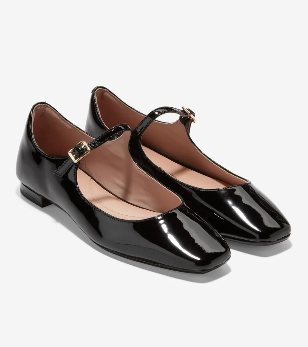 Cole Haan Dress Shoes|Flats & Ballets*Women's Bridge Mary Jane Ballet Flats BlackPatent