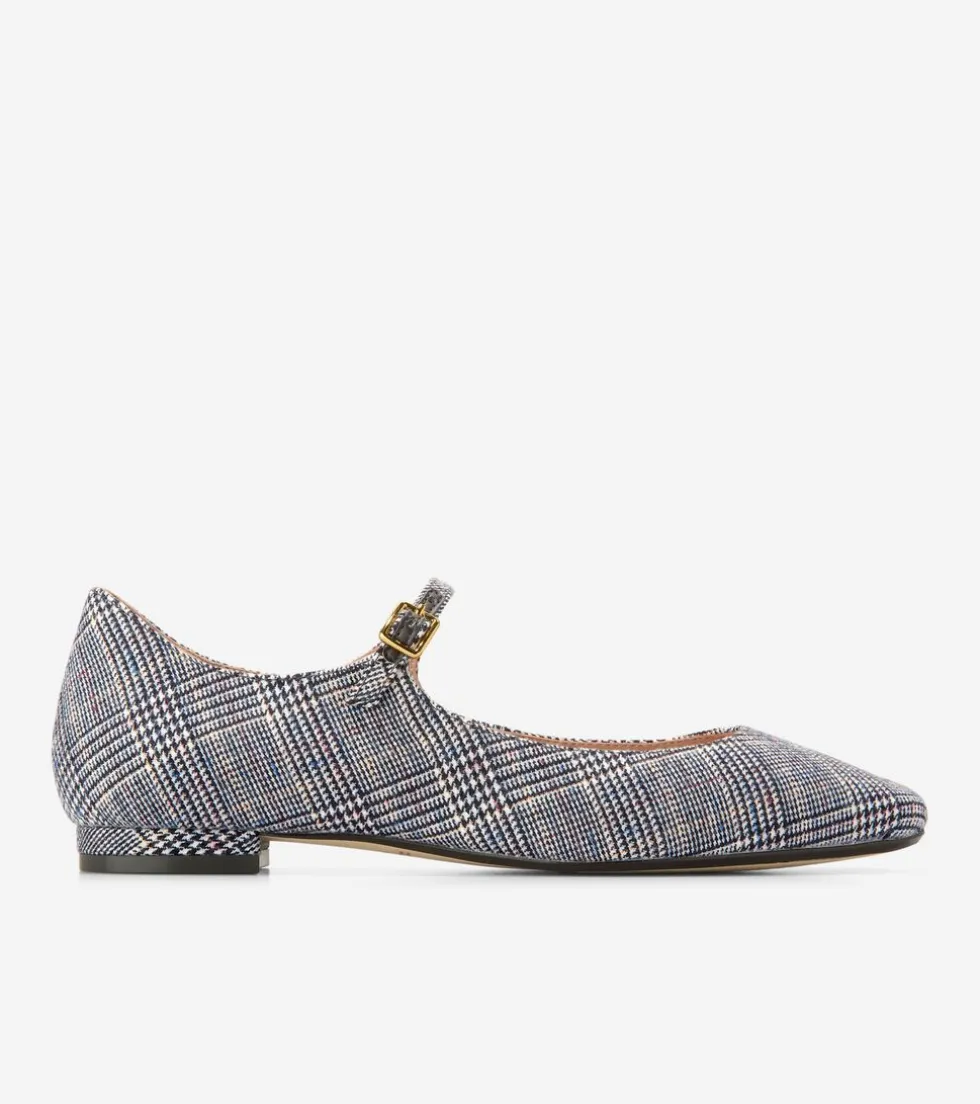 Cole Haan Dress Shoes|Flats & Ballets*Women's Bridge Mary Jane Ballet Flats MiniPlaid