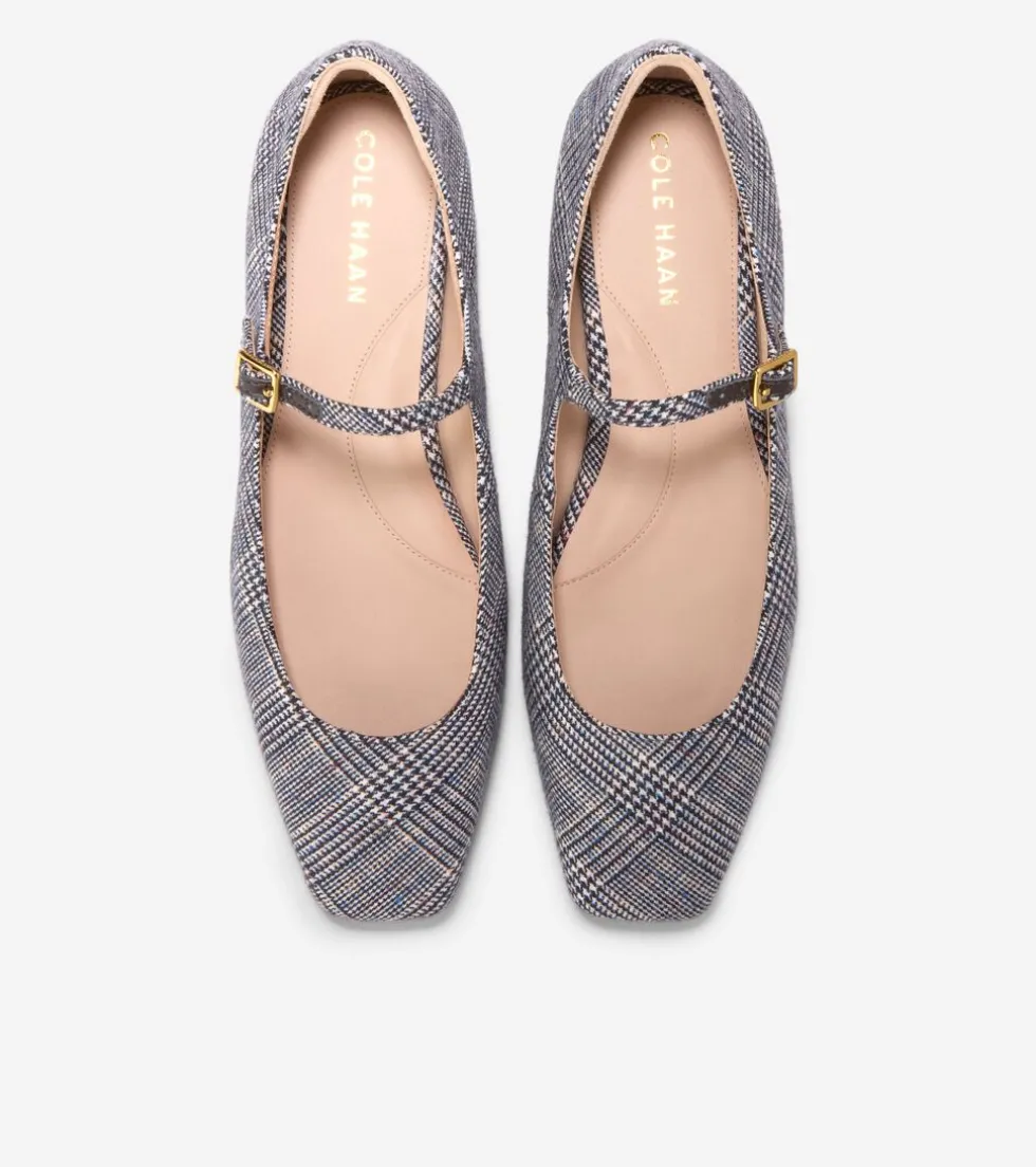 Cole Haan Dress Shoes|Flats & Ballets*Women's Bridge Mary Jane Ballet Flats MiniPlaid