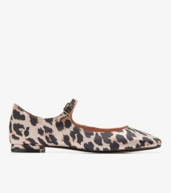 Cole Haan Dress Shoes|Flats & Ballets*Women's Bridge Mary Jane Ballet Flats LeopardPrintJacquard