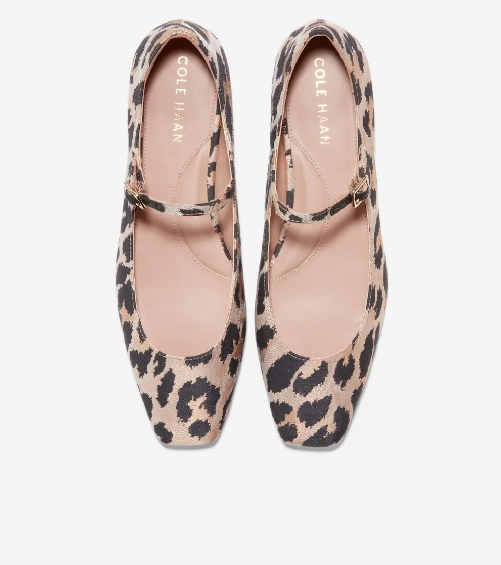 Cole Haan Dress Shoes|Flats & Ballets*Women's Bridge Mary Jane Ballet Flats LeopardPrintJacquard