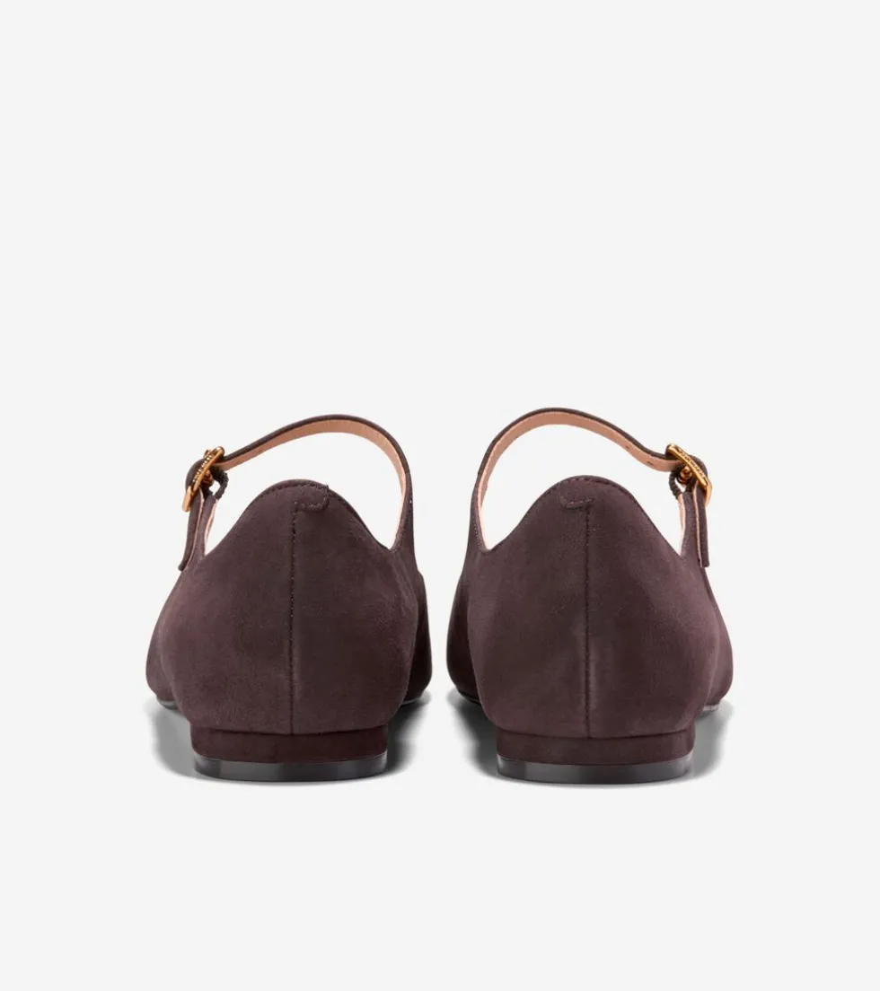 Cole Haan Dress Shoes|Flats & Ballets*Women's Bridge Mary Jane Ballet Flats Chocolate