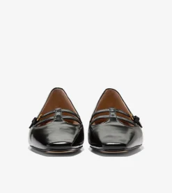 Cole Haan Dress Shoes|Flats & Ballets*Women's Brigid T-Strap Ballet Flats Black