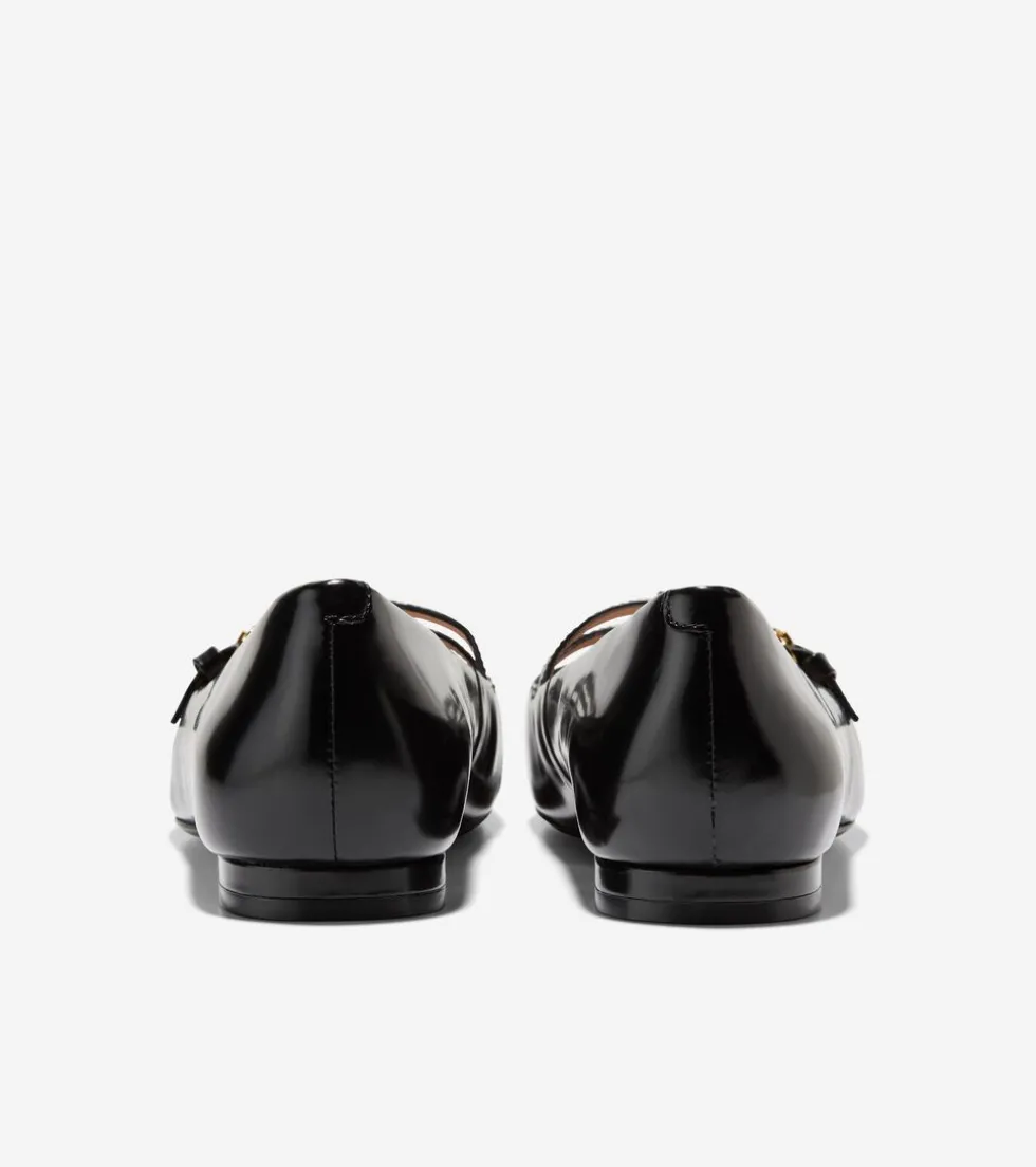 Cole Haan Dress Shoes|Flats & Ballets*Women's Brigid T-Strap Ballet Flats Black