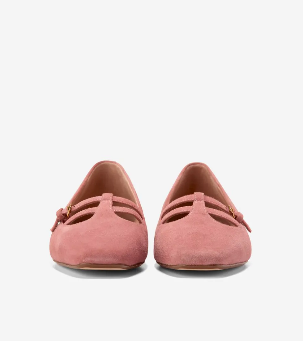 Cole Haan Dress Shoes|Flats & Ballets*Women's Brigid T-Strap Ballet Flats Rouge