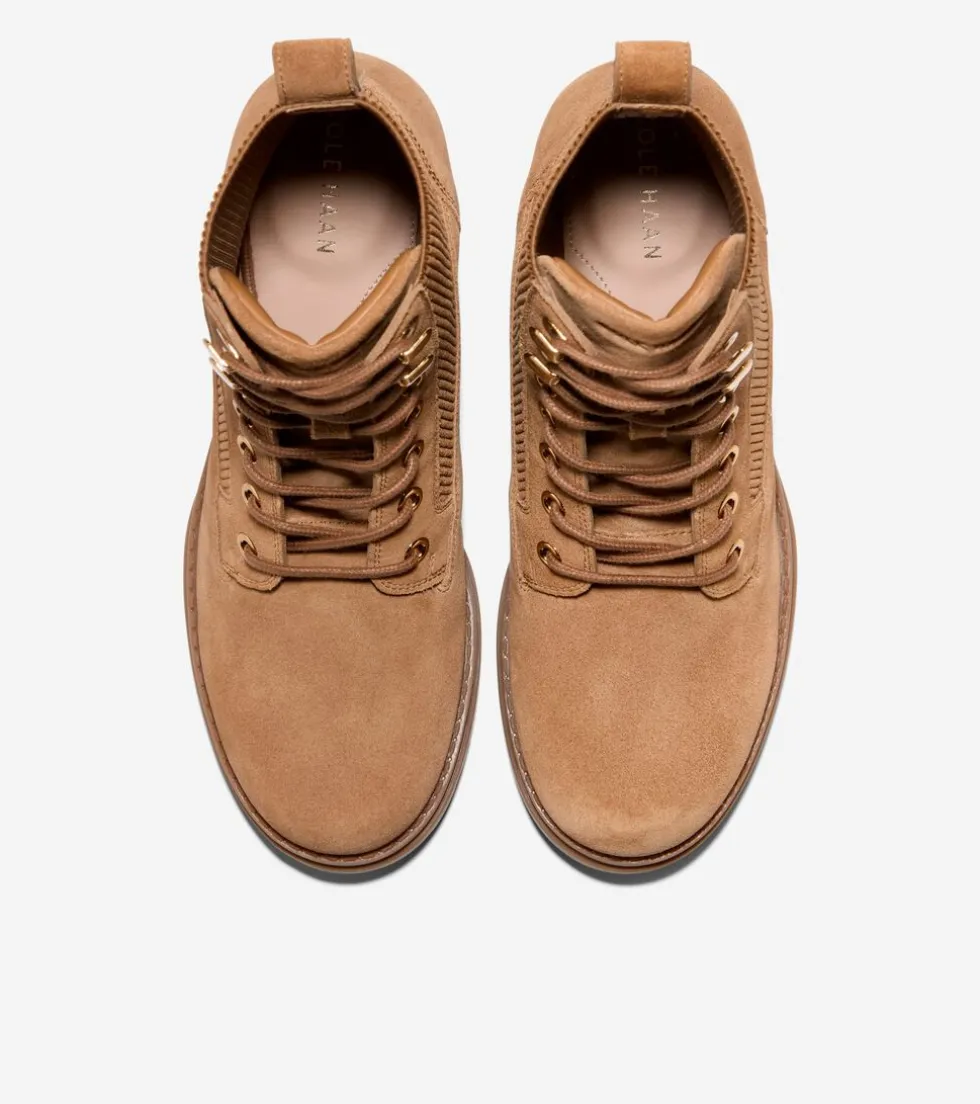 Cole Haan Boots*Women's Camea Waterproof Combat Boots II GoldenToffee