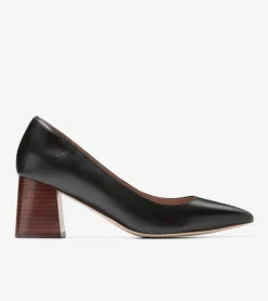 Cole Haan Dress Shoes|Heels & Pumps*Women's Cassandra Block Heel Pumps Black-Brown