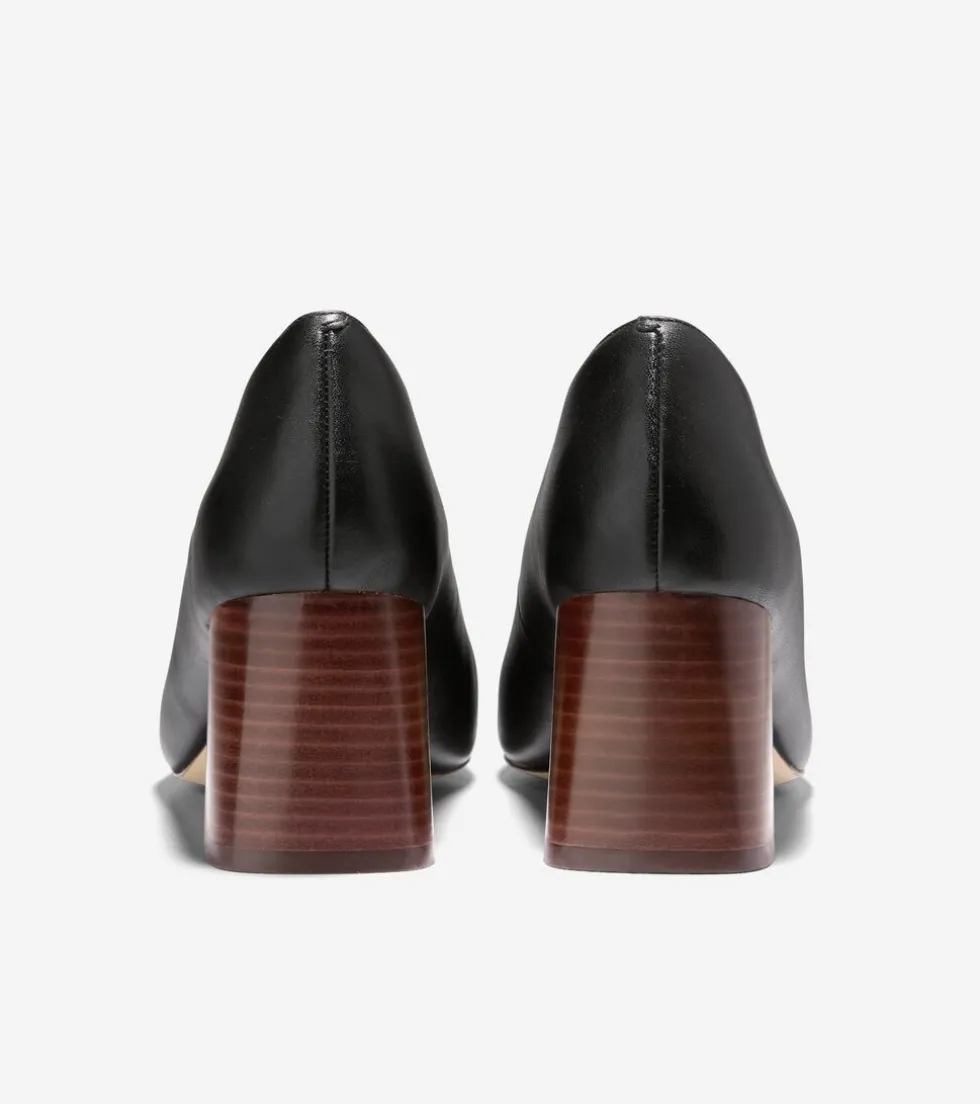 Cole Haan Dress Shoes|Heels & Pumps*Women's Cassandra Block Heel Pumps Black-Brown