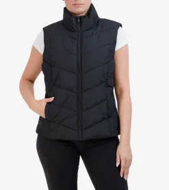Cole Haan Vests|Outerwear*Women's Chevron Quilted Vest Black