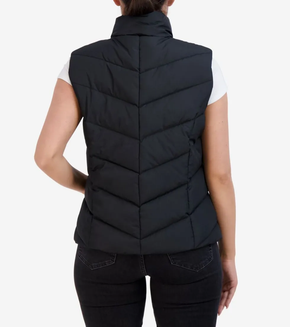 Cole Haan Vests|Outerwear*Women's Chevron Quilted Vest Black
