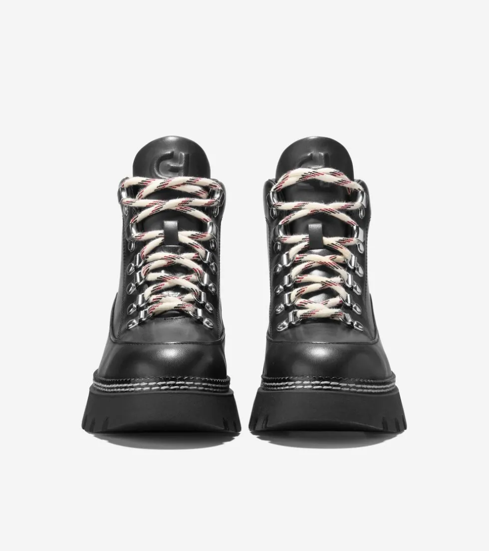 Cole Haan Boots*Women's Delilah Waterproof Lace-Up Boots Black