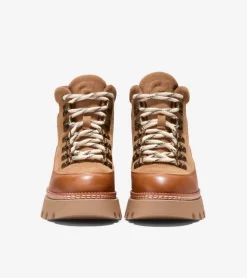 Cole Haan Boots*Women's Delilah Waterproof Lace-Up Boots GoldenHoney