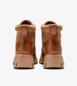 Cole Haan Boots*Women's Delilah Waterproof Lace-Up Boots GoldenHoney