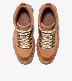 Cole Haan Boots*Women's Delilah Waterproof Lace-Up Boots GoldenHoney