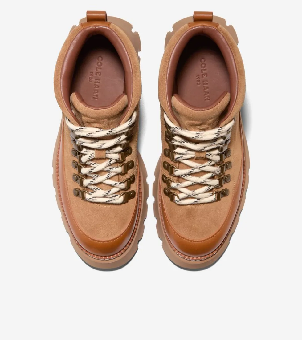 Cole Haan Boots*Women's Delilah Waterproof Lace-Up Boots GoldenHoney