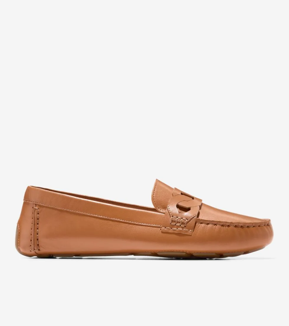 Cole Haan Dress Shoes|Loafers & Drivers*Women's Evelyn Chain Drivers Caramel