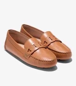 Cole Haan Dress Shoes|Loafers & Drivers*Women's Evelyn Chain Drivers Caramel