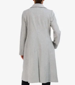 Cole Haan Wool Coats|Trench Coats*Women's Flared Dress Coat LightGrey