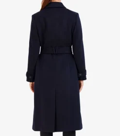 Cole Haan Wool Coats|Trench Coats*Women's Flared Trench Coat Midnight
