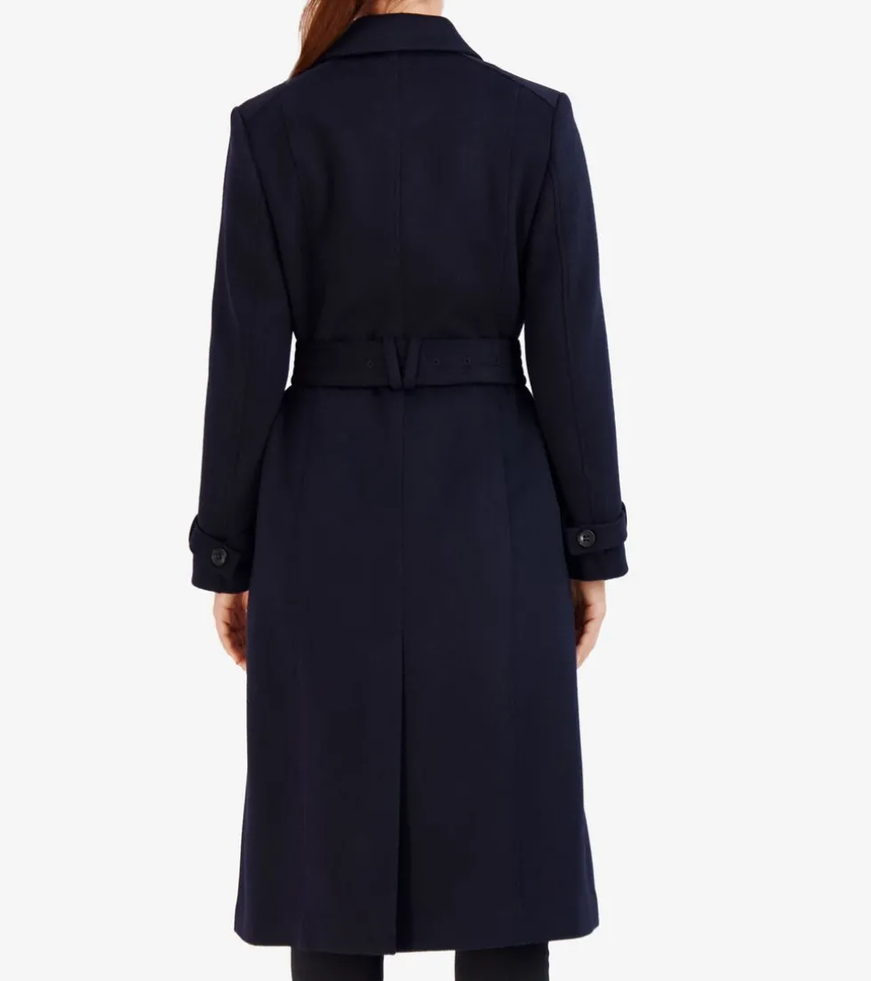 Cole Haan Wool Coats|Trench Coats*Women's Flared Trench Coat Midnight