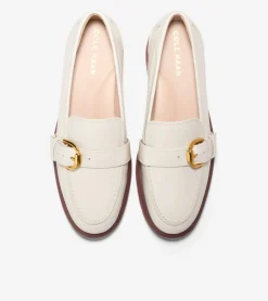 Cole Haan Loafers & Drivers*Women's Giana Buckle Loafers Ivory