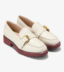 Cole Haan Loafers & Drivers*Women's Giana Buckle Loafers Ivory