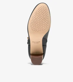 Cole Haan Boots*Women's Glendale Buckle Ankle Boots Black-Brown