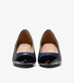 Cole Haan Dress Shoes|Heels & Pumps*Women's Go-To Block Heel Pumps 45MM NavyBlazer-BlackPatent