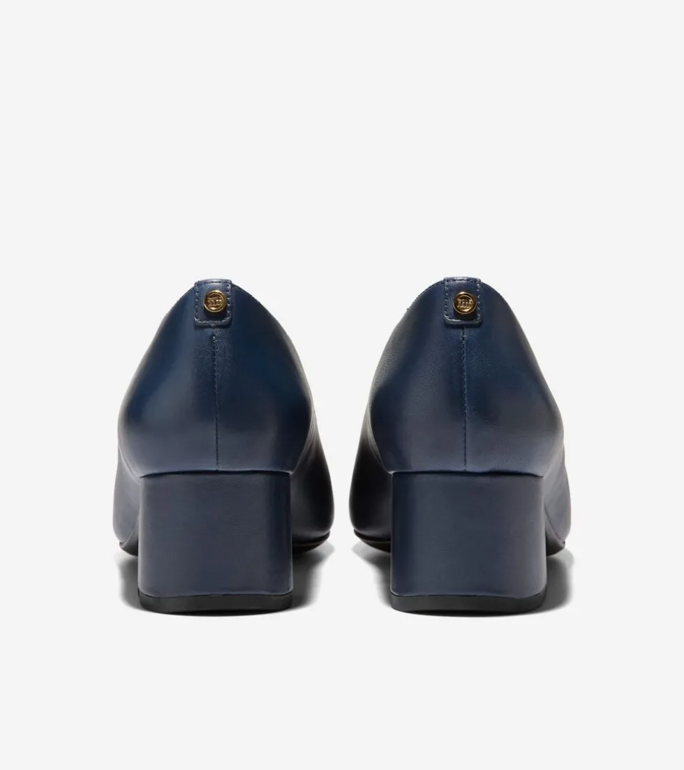 Cole Haan Dress Shoes|Heels & Pumps*Women's Go-To Block Heel Pumps 45MM NavyBlazer-BlackPatent