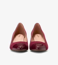Cole Haan Dress Shoes|Heels & Pumps*Women's Go-To Block Heel Pumps 45MM BlackCherryPatent