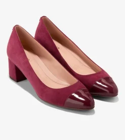 Cole Haan Dress Shoes|Heels & Pumps*Women's Go-To Block Heel Pumps 45MM BlackCherryPatent