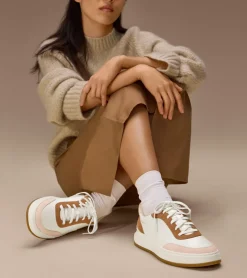 Cole Haan Sneakers*Women's Grandpr&oslash; Carissa Sneakers Ivory-Porcelain-GoldenHoney