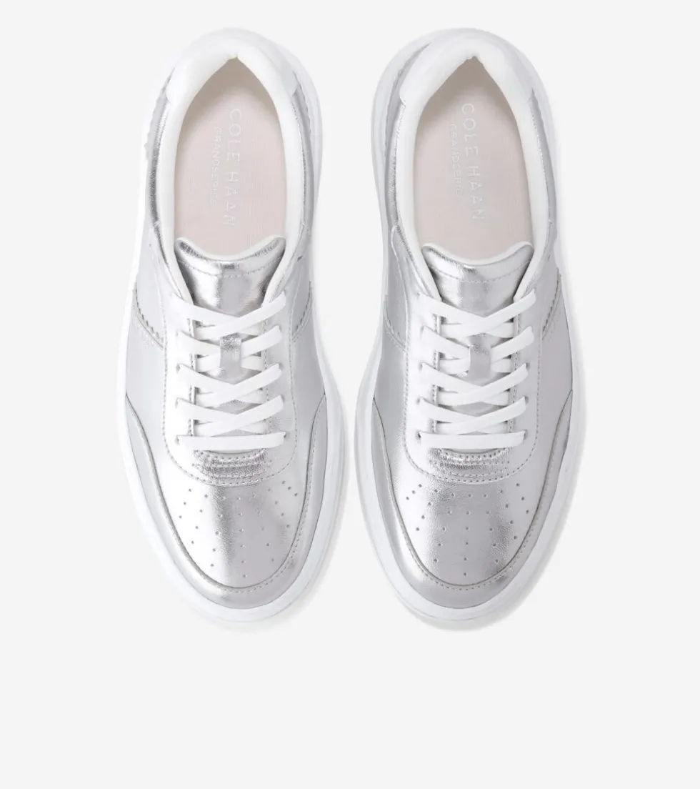 Cole Haan Sneakers*Women's GrandPrø Carissa Sneaker Silver-OpticWhite