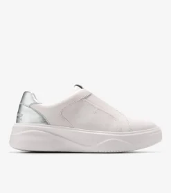 Cole Haan Sneakers*Women's GrandPr&oslash; Demi Slip-On Sneakers NimbusCloud-Silver-OpticWhite