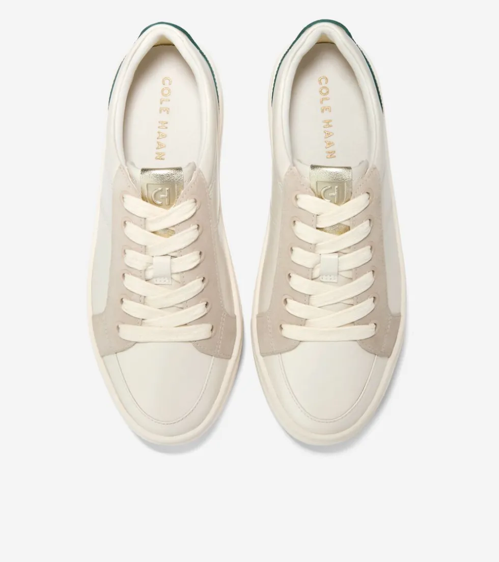 Cole Haan Sneakers*Women's GrandPrø Max Platform Sneakers Ivory-Oat-PineCrocPrint