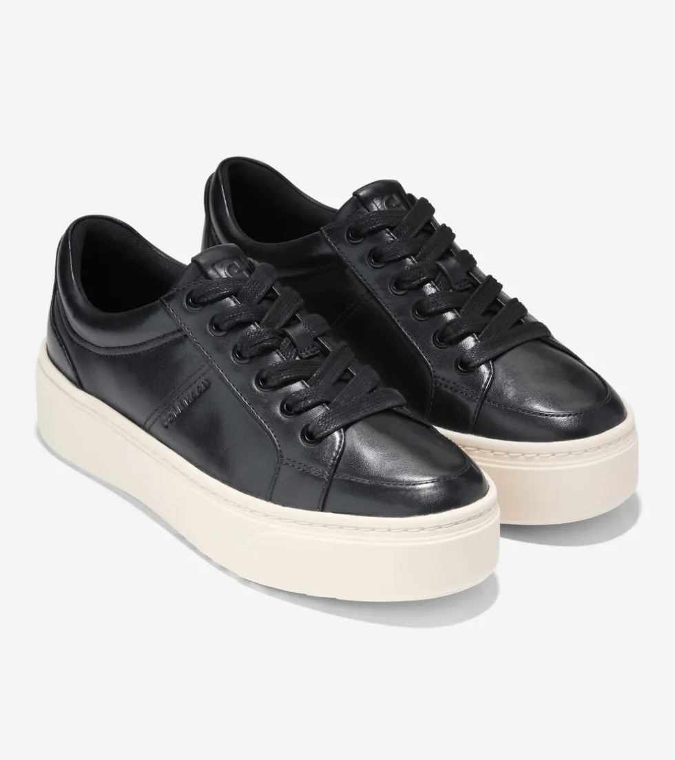 Cole Haan Sneakers*Women's GrandPrø Max Platform Sneakers Black-Ivory
