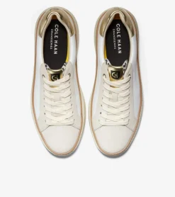 Cole Haan Sneakers*Women's GrandPrø Topspin Sneakers OpticWhite-Gold-LeopardPrint