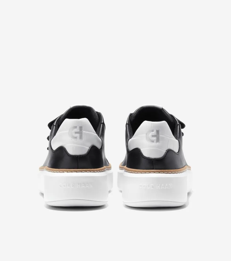 Cole Haan Sneakers*Women's GrandPrø Topspin Triple Strap Sneakers Black-OpticWhiteCroc