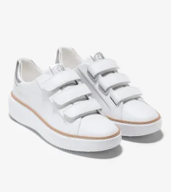 Cole Haan Sneakers*Women's GrandPr&oslash; Topspin Triple Strap Sneakers OpticWhite-Silver