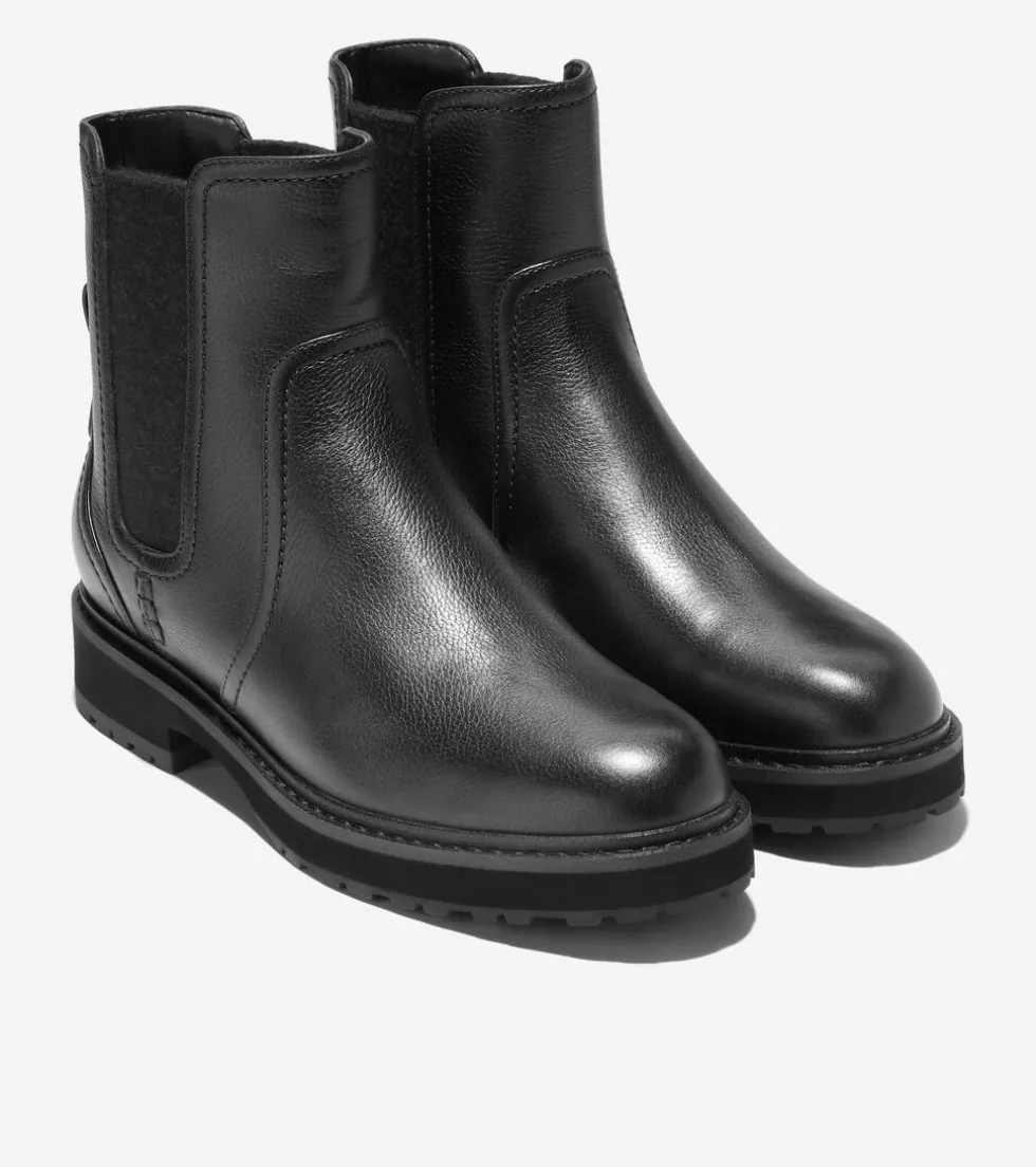 Cole Haan Boots*Women's Greenwich Waterproof Chelsea Boots Black