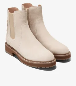 Cole Haan Boots*Women's Greenwich Waterproof Chelsea Boots Oat