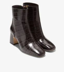 Cole Haan Dress Shoes|Boots*Women's Guiliana Ankle Boots ChocolateCrocPrint