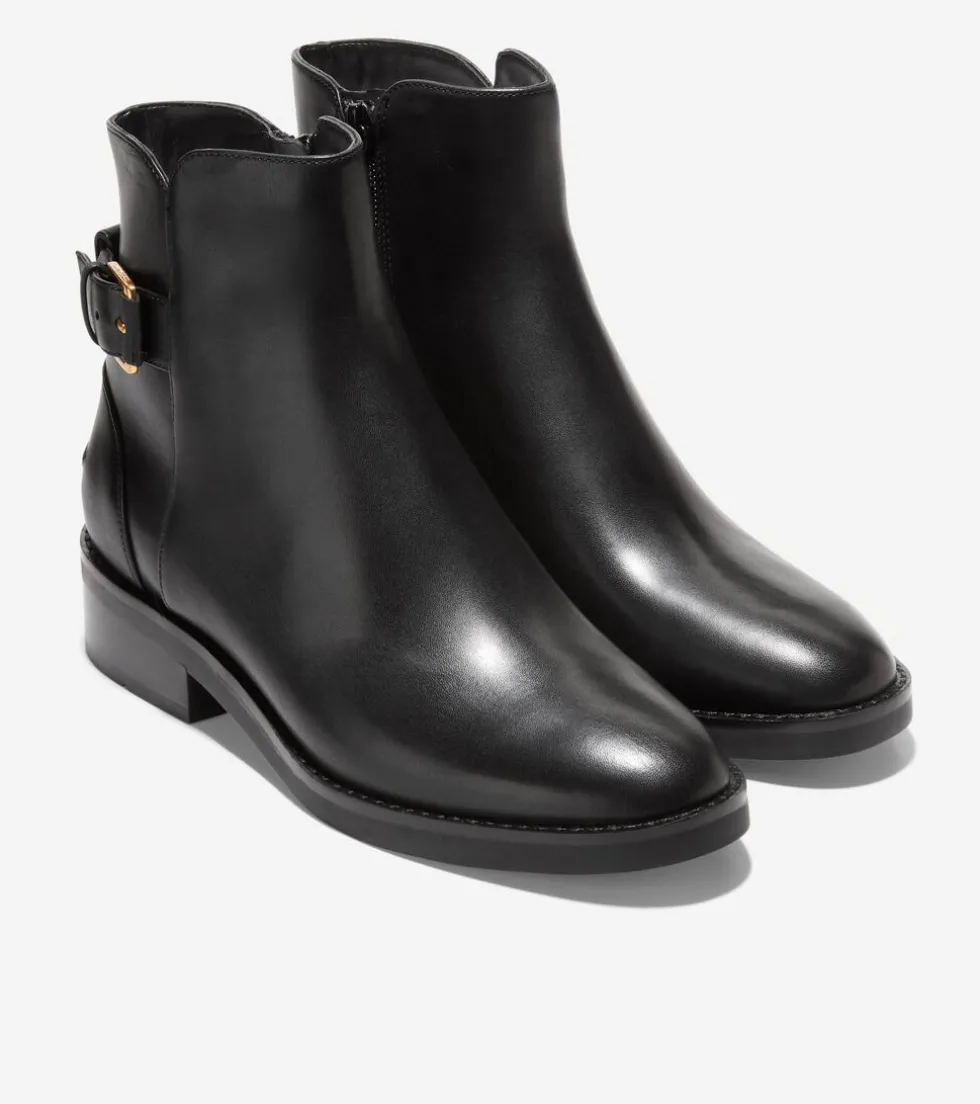 Cole Haan Boots*Women's Hampshire Buckle Ankle Boots Black