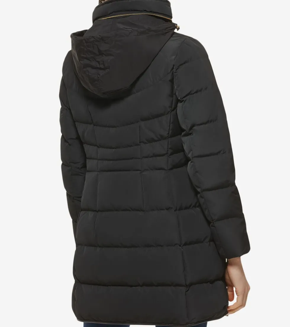 Cole Haan Puffer Jackets|Quilted Jackets*Women's Hidden-Hood Puffer Coat Black